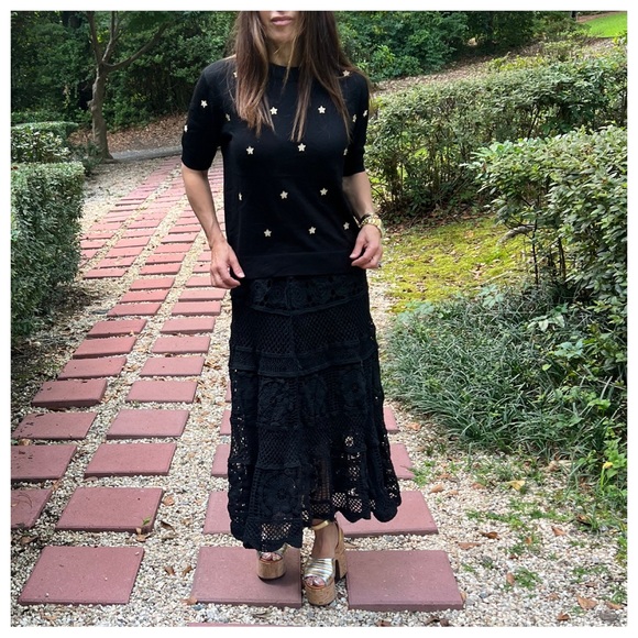 22 PARIS CHIC LIGHT KNIT STAR SWEATER - Picture 4 of 8